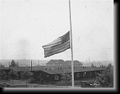 The American flag flying half mast in Buchenwald. * 1296 x 1008 * (767KB)